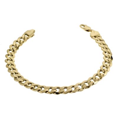 H Samuel 9ct Yellow Gold 8` Curb Bracelet