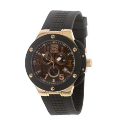 Marc Ecko E900 Men's Rose Gold Black Strap Watch - Product number 6346030