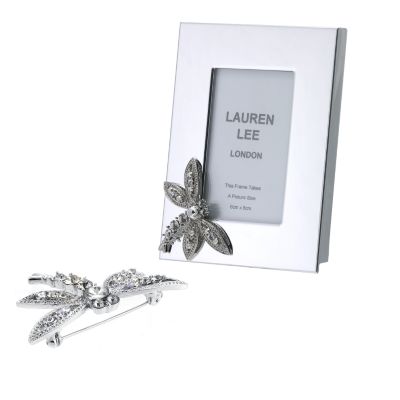 Ladies' Dragonfly Brooch And Photo Frame Set at H. Samuel