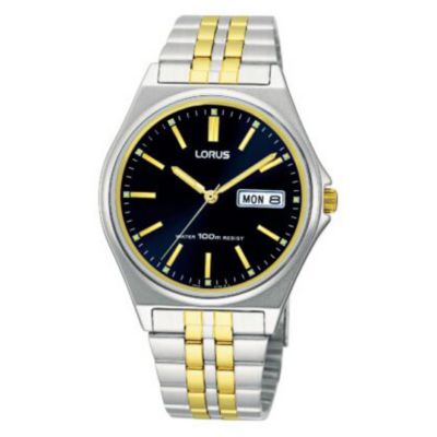 Men` Two Colour Bracelet Watch