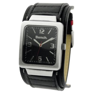 Bench Men's Black Leather Cuff Watch - Product number 6348432