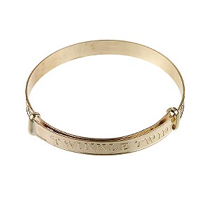 9ct gold Twinkle Twinkle Expanding Bangle