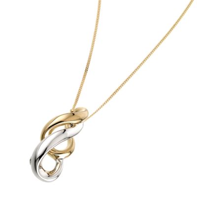 Sterling Silver and Gold Plated Pendant