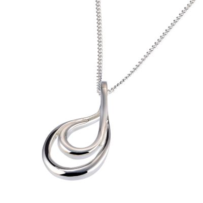 Sterling Silver Double Loop Pendant - Product number 6352545