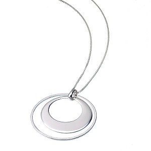 Sterling Silver Double Circle Pendant