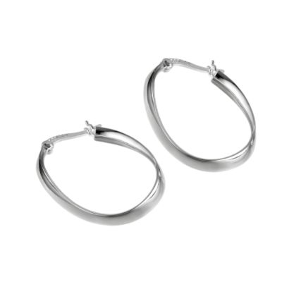 Sterling Silver Creole Earrings - Product number 6353177