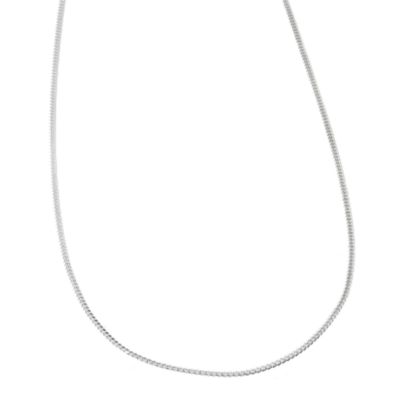 H Samuel Sterling Silver 20` Fine Curb Chain