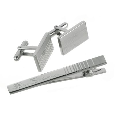 Ben Sherman Stripe Cufflink And Tie Slide - Product number 6353703