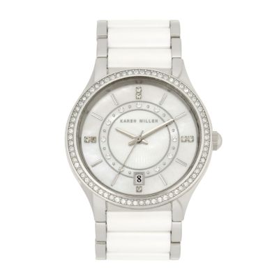 Karen Millen White Ceramic Bracelet Watch - Product number 6354696