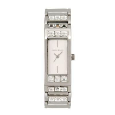 Karen Millen Stone Set Stainless Steel Bracelet Watch - Product number 6354726