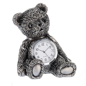 Antique Finish Teddy Bear Clock
