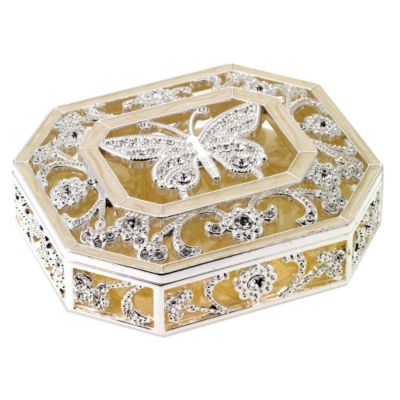 Special Memories Ornate Butterfly Trinket Box
