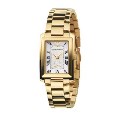 Emporio Armani ladies gold-plated bracelet watch