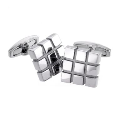 Unbranded Polished nine square cufflinks