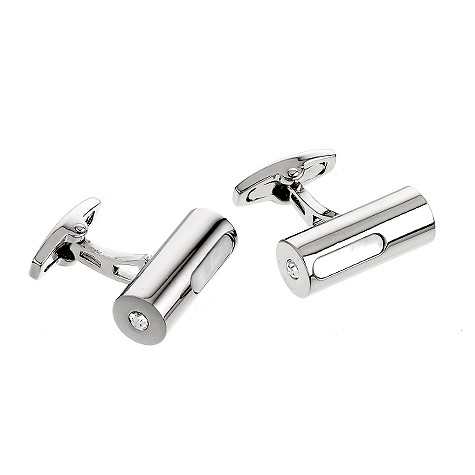 Unbranded Mother of pearl and crystal barrel cufflinks