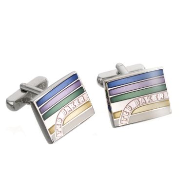Ted Baker pastel strip cufflinks - Product number 6358489