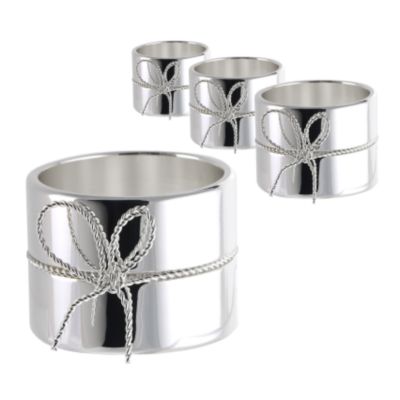 Vera Wang Love Knots set of four napkin rings at Ernest Jones