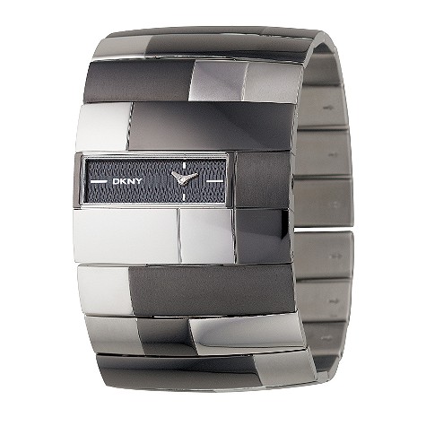 DKNY ladies tile design bracelet watch
