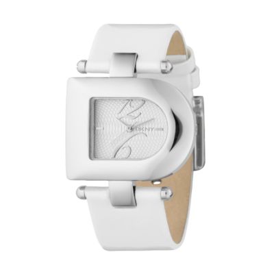 DKNY ladies' white leather strap watch - Product number 6360092