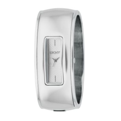 DKNY ladies stainless steel bangle watch