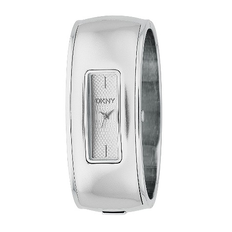 DKNY ladies stainless steel bangle watch