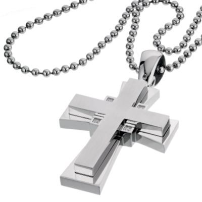 Simmons Jewelry Co. Four Diamond Crucifix - Product number 6360491