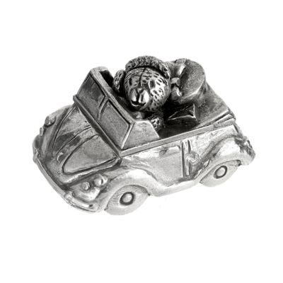 Girl's pewter christening teddy bear toothbox - Product number 6360696