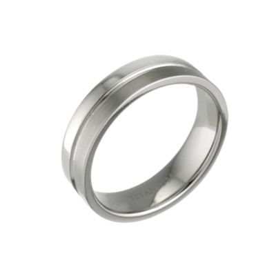 Titanium groove pattern ring - Product number 6365167