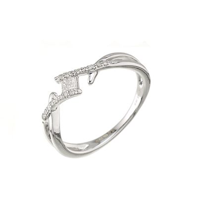 9ct white gold diamond ring - Product number 6365825