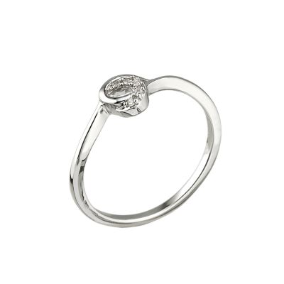 9ct white gold diamond twist ring - Product number 6366090