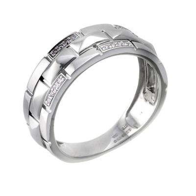 9ct white gold diamond ring - Product number 6369650