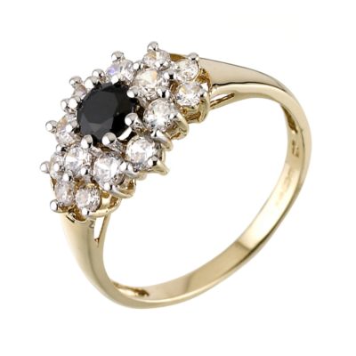 9ct Yellow Gold Sapphire Ring - Product number 6382886