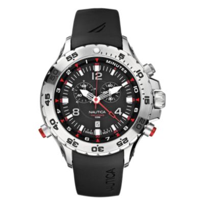 Nautica men's yachting black resin strap watch - Product number 6385222
