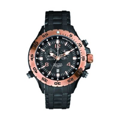 Nautica Yachting men's  black strap watch - Product number 6385311