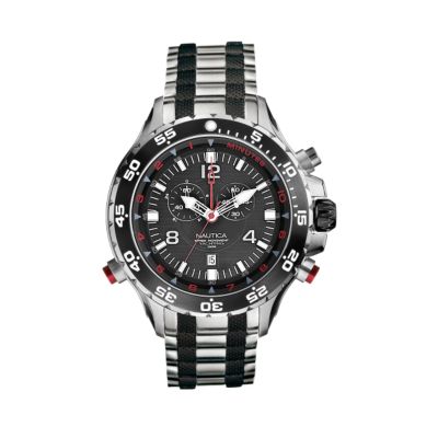 Nautica Yachting mens stainless steel bracelet