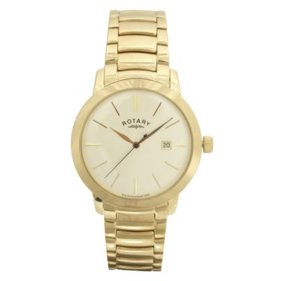 Core Men` Gold-Plated Bracelet Watch