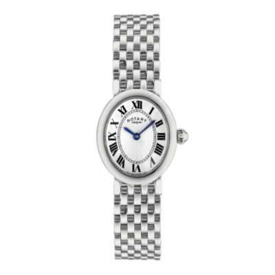 Rotary Core Ladies' Oval Roman Dial Stainless Steel Bracelet Watch - Product number 6386067