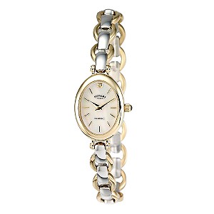 Classic Ladies`Two Colour Bracelet Watch
