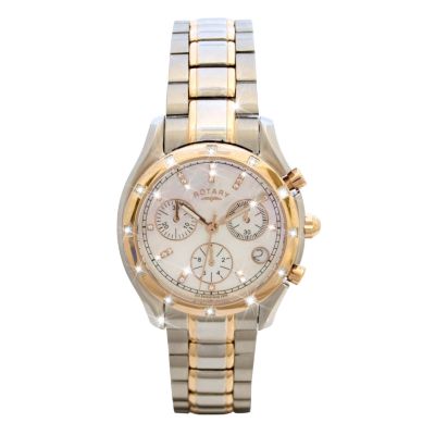 Rotary Rocks Ladies' Diamond Set Multi Dial Two Colour Bracelet Watch - Product number 6386369