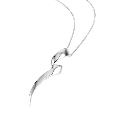 sterling silver swirl pendant