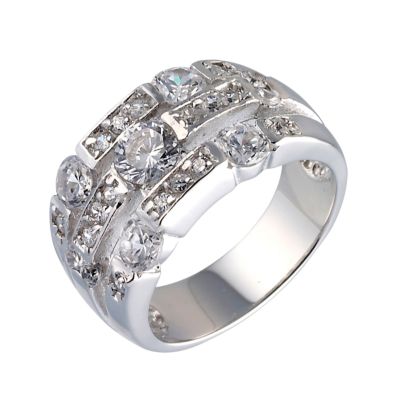 silver cubic zirconia - size n