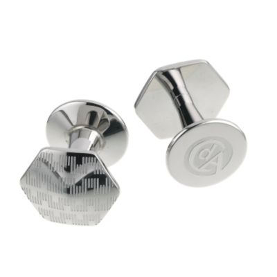 Caran dAche Ecridor hexagonal cufflinks