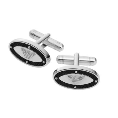 Emporio Armani men's oval eagle cufflink - Product number 6396194