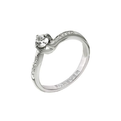 18ct White Gold Third Carat Forever Diamond Ring - Product number 6396569
