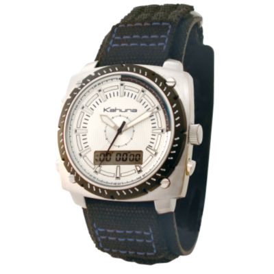 Kahuna Men's White Dial Analogue/Digital Cuff Watch - Product number 6396771