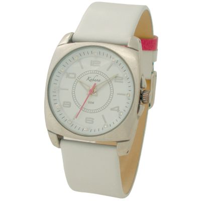 Kahuna Ladies' White Leather Strap Watch - Product number 6396852