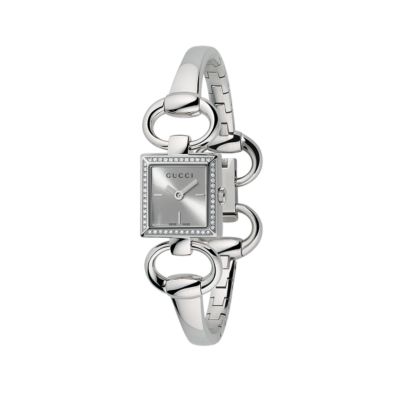 Gucci ladies' stainless steel bracelet diamond watch - Product number 6397409