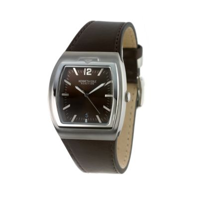 Kenneth Cole Men's Brown Leather Strap Watch - Product number 6405436