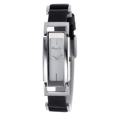 Kenneth Cole Ladies' Black Leather Strap Watch - Product number 6405754