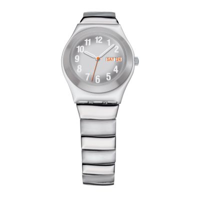Swatch Silver Creature Ladies' Stainless Steel Bracelet Watch - Product number 6406424